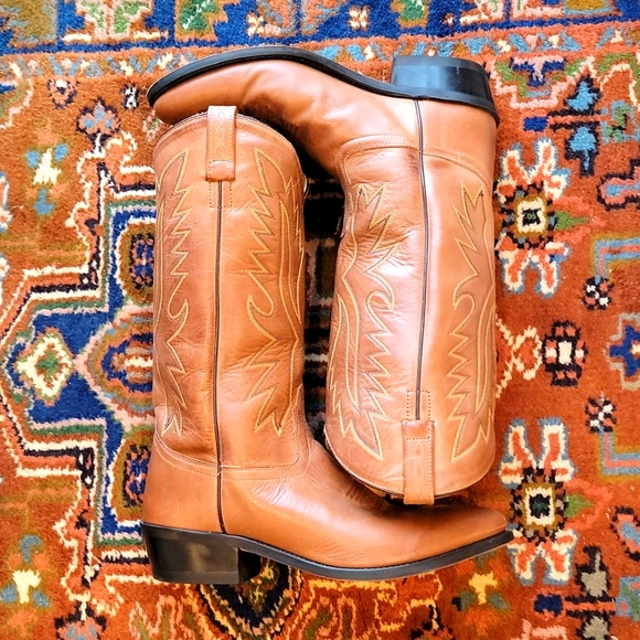 Old West Other - Old West 9.5-D Tan Leather Boots
